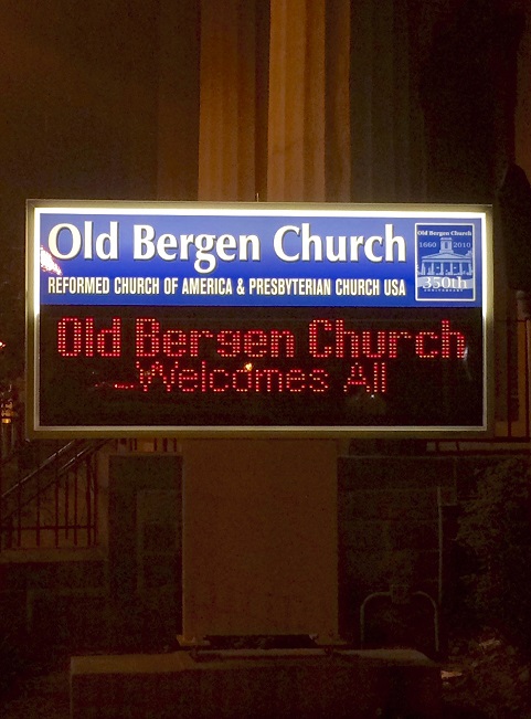 LED Sign at Night